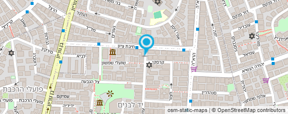 מפת הגעה אל ד"ר טפרברג אייל