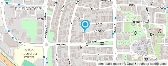 מפת הגעה אל א.חיים עבודות אבן