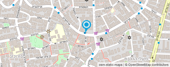 מפת הגעה אל דרור ליצירה- אומנות, יצירה וציוד משרדי