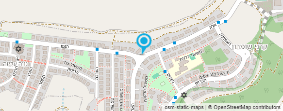 מפת הגעה אל מרכז הדירות בשומרון