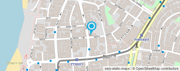 מפת הגעה אל האגודה למען העיוור - נעים ורינה סופר