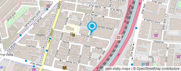 מפת הגעה אל מוסך נ.ש.ר.