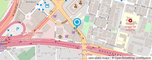 מפת הגעה אל המכללה הטכנולוגית אורט כפר סבא