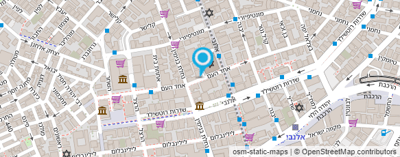 מפת הגעה אל בנק ירושלים בע"מ