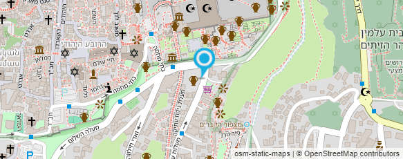 מפת הגעה אל גן לאומי עיר דוד