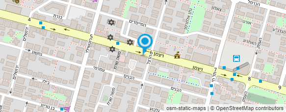 מפת הגעה אל בנק מזרחי טפחות