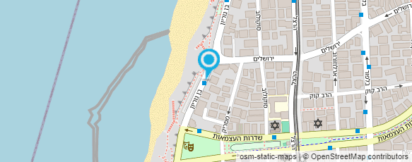 מפת הגעה אל מעונות חוף הסלע (1989) בע"מ