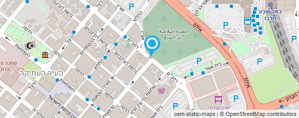 מפת הגעה אל גימנסיה ב"ש