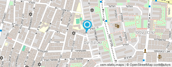 מפת הגעה אל שירותי בריאות כללית שיכון עממי ע"ש טובה קררו ז"ל - חולון