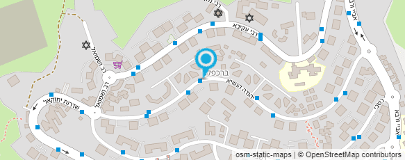 מפת הגעה אל שירותי בריאות כללית-מרפאת יהודה הנשיא