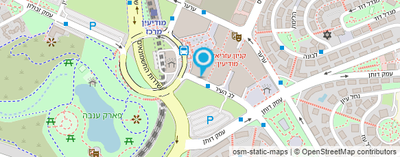 מפת הגעה אל שירותי בריאות כללית-מרפאת עזריאלי מקצועית