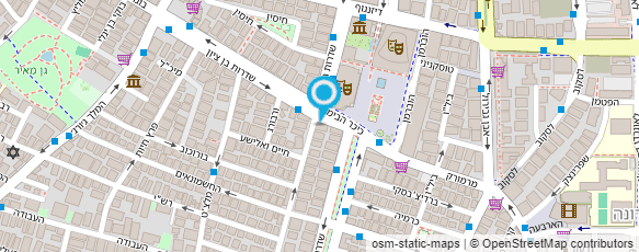 מפת הגעה אל בי"ס שורשים לאספנות והערכה אומנותית בע"מ