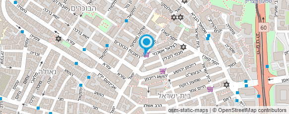 מפת הגעה אל תשמישי קדושה בצלאל