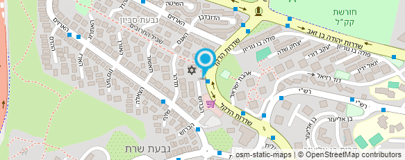 מפת הגעה אל גן אלמוגים