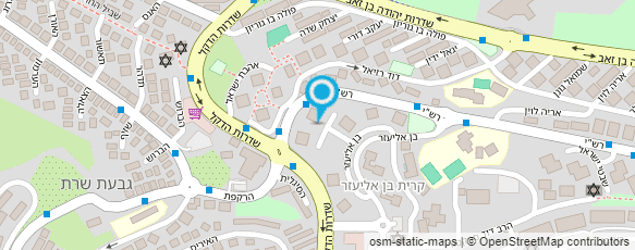 מפת הגעה אל ביה"ס בגין