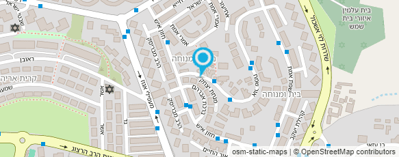 מפת הגעה אל גן חניכי הישיבות