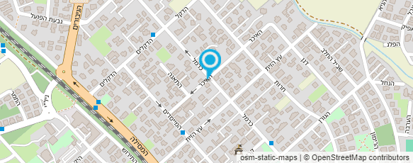 מפת הגעה אל אסא שיש - אדריכל