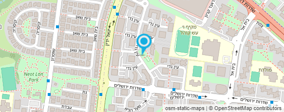 מפת הגעה אל מיח"א - מחנכים ילדים חרשים באר-שבע