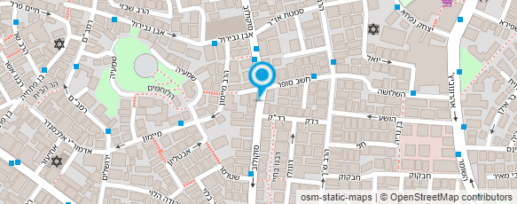 מפת הגעה אל עד-המרכז להתעמלות (דתי)