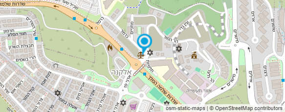 מפת הגעה אל מועצה דתית אלקנה