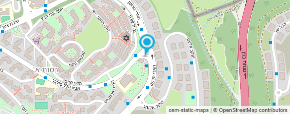 מפת הגעה אל בית הספר "התורני רמות - בנים"