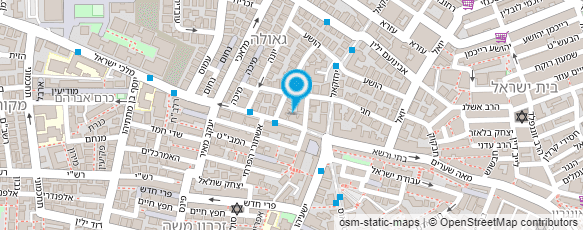 מפת הגעה אל אספרסו גאולה אלבז