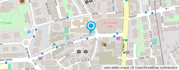 מפת הגעה אל המכללה לצילום קרית אונו