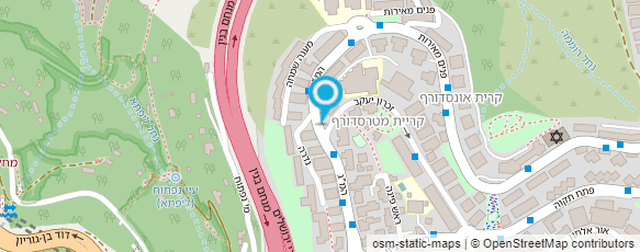 מפת הגעה אל מכולת בן יהודה