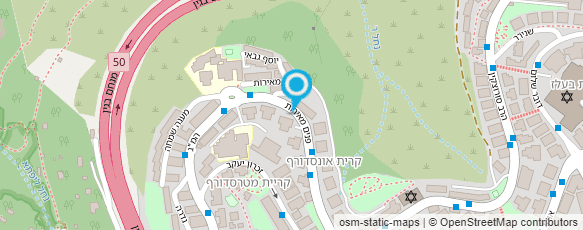 מפת הגעה אל מכבסת פנים מאירות