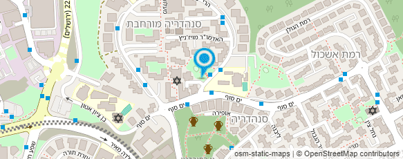 מפת הגעה אל פתחיה - מוסדות לחינוך מיוחד