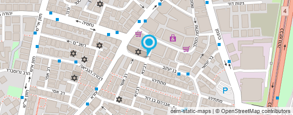 מפת הגעה אל בית כנסת דחסידי בעלזא