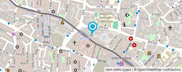 מפת הגעה אל מועדון גימלאי עירית ירושלים