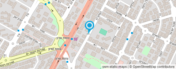 מפת הגעה אל גן-אילון + צהרון קרית ביאליק