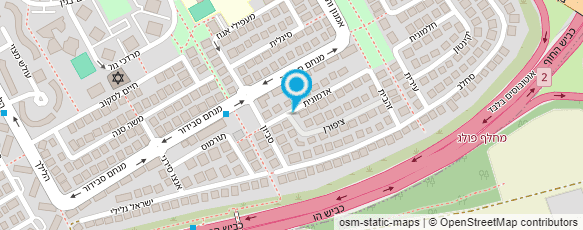 מפת הגעה אל בז'רנו-כהן שלומית