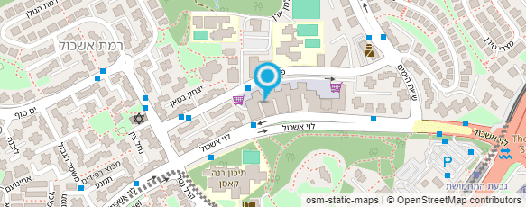 מפת הגעה אל מרכז אשכול