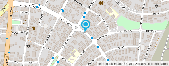 מפת הגעה אל גן הציונות