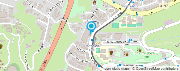 מפת הגעה אל בורגראנץ' ירושלים (קניון הפסגה)