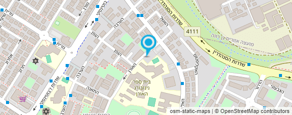 מפת הגעה אל האורן מקיף על יסודי