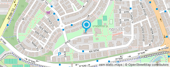 מפת הגעה אל ספרית הדר יוסף