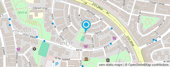 מפת הגעה אל מרכז שז"ר