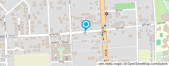 מפת הגעה אל גן בטבע גן אחר