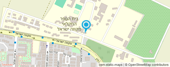 מפת הגעה אל ביה"ס החקלאי מקוה ישראל