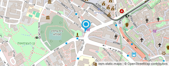 מפת הגעה אל גלריה פפרברג