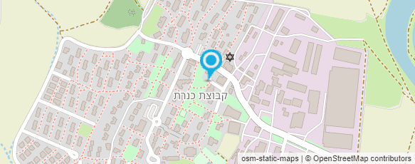 מפת הגעה אל מכבסת קבוצת כנרת