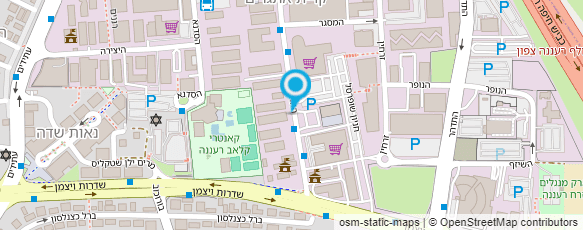 מפת הגעה אל צמיגי מלאכי רעננה