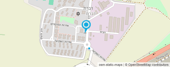 מפת הגעה אל נגרית קיבוץ דברת