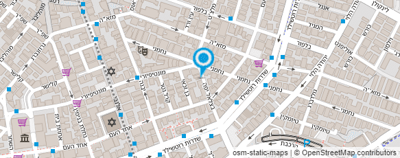 מפת הגעה אל עלמא מכללה עברית