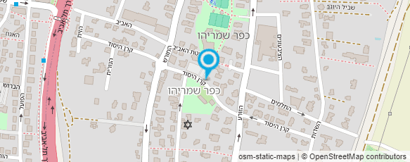 מפת הגעה אל דואר ישראל-מסירת דואר