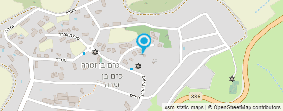 מפת הגעה אל כרם בן זמרה