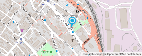 מפת הגעה אל המרכז למיפוי ישראל